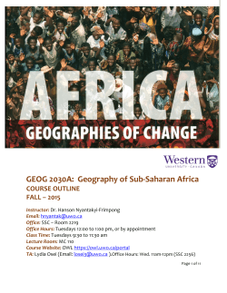 GEOG 2030A: Geography of Sub