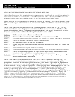 Eau Claire YMCA Child Development Centre