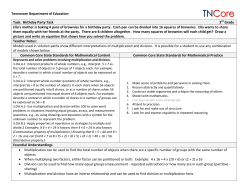 Tennessee Department of Education: Math Task