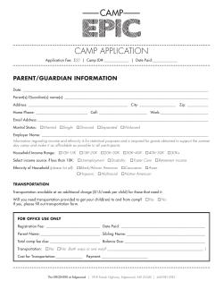 camp application - The EPICENTER at Edgewood