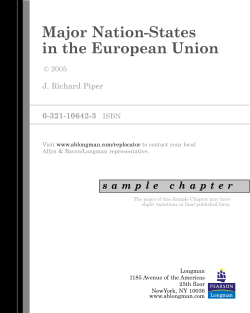 Major Nation-States in the European Union