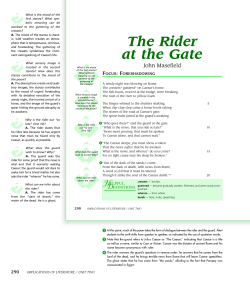 The Rider at the Gate - TextWord Press, Inc.