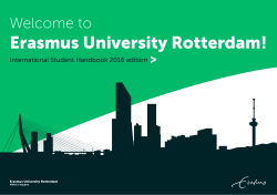 Erasmus University Rotterdam!