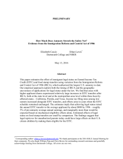 Evidence From the Immigration Reform and Control Act of 1986