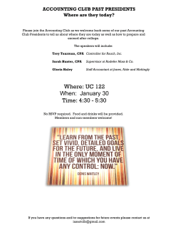 Accounting Club Past Presidents