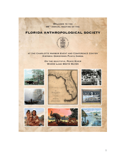 Program outline Draft - Florida Anthropological Society