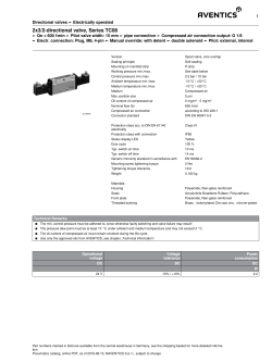 2x3/2-directional valve, Series TC08