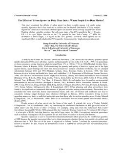 Does urban sprawl increase obesity