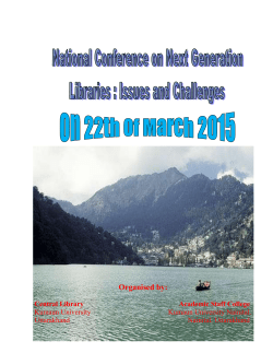 Organised by - Kumaun University, Nainital