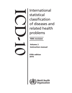 ICD-10 Instruction Manual - World Health Organization