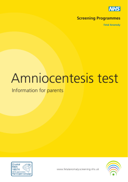 Amniocentesis