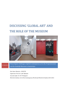 DISCUSSING `GLOBAL ART` AND THE ROLE OF THE MUSEUM