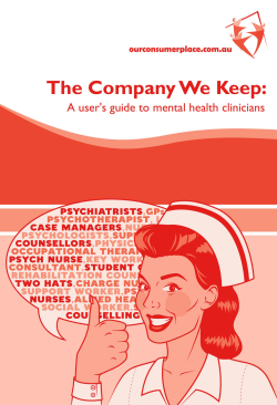 The Company We Keep: A User`s Guide to Mental