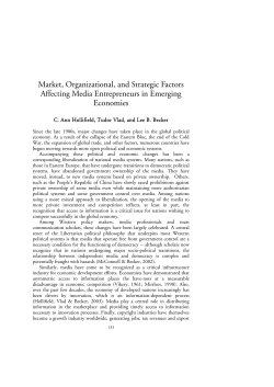 Market, Organizational, and Strategic Factors Affecting Media