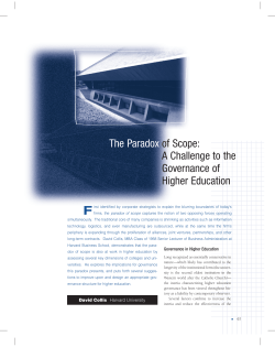 The Paradox of Scope: A Challenge to the Governance