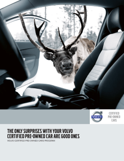 the only surprises with your volvo certified pre - St