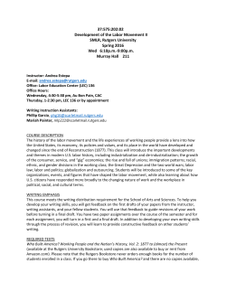 37:575:202:02 Development of the Labor Movement II SMLR