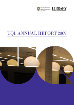 2009 Report  - UQ Library