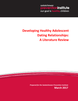 Developing Healthy Adolescent Dating Relationships: A Literature