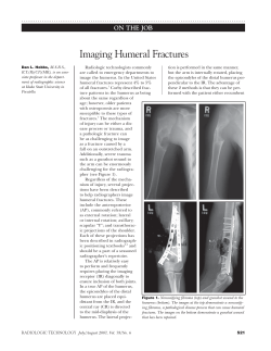 Imaging Humeral Fractures