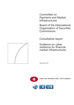 Guidance on cyber resilience for financial market infrastructures