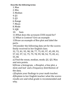Stat quiz 1
