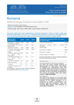 Romania - European Court of Human Rights