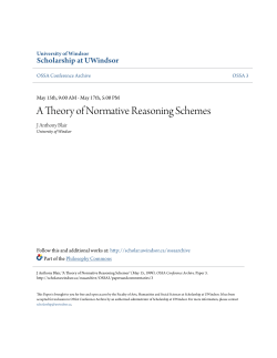 A Theory of Normative Reasoning Schemes