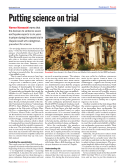 Putting science on trial - Earth