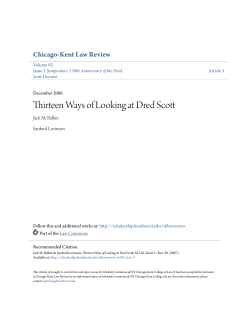 Thirteen Ways of Looking at Dred Scott