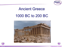 Greek Medicine - Westfield School