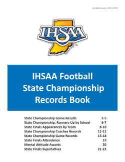 Football Records Book