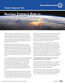 Nuclear Power: the Leading Strategy for Reducing Carbon Emissions