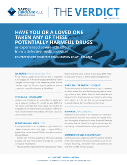 have you or a loved one taken any of these