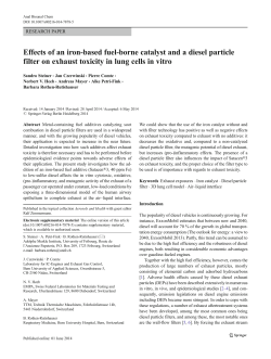 Effects of an iron-based fuel-borne catalyst and a