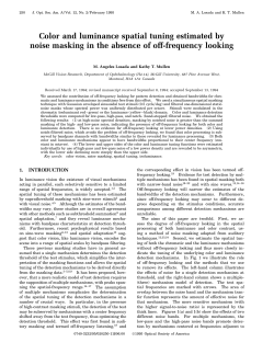 Color and luminance spatial tuning estimated by noise masking in