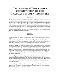 GSAConstitution2013 - Office of the Dean of Students