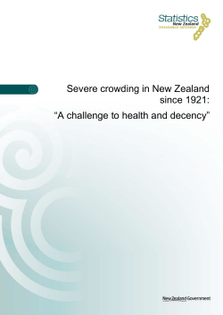Severe crowding in New Zealand since 1921