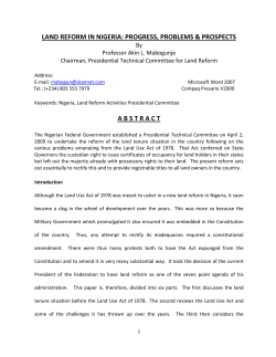 land reform in nigeria