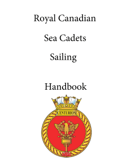 Sailing Manual - Royal Canadian Sea Cadet Corps Centurion