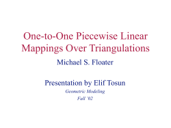 One-to-One Piecewise Linear Mappings Over Triangulations