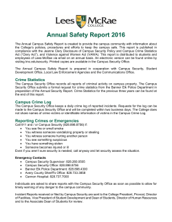 Annual Safety Report - Lees