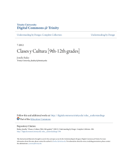 Clases y Cultura [9th-12th grades]