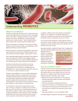 Understanding PROBIOTICS