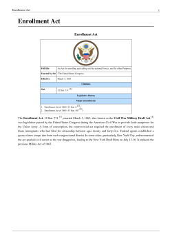 Enrollment Act