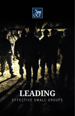 Leading Effective Small Groups - Officers` Christian Fellowship