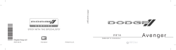 2014 Dodge Avenger Owner`s Manual