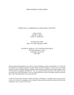 NBER WORKING PAPER SERIES WHERE DO U.S. IMMIGRANTS