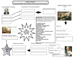 enlightenment and french rev flow chart