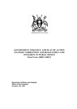 Government Strategy and Plan of Action